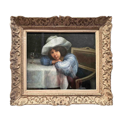 L’attente silencieuse - Huile sur toile