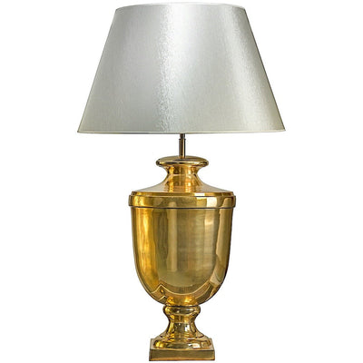 Bourgogne Lampe en acier doré sans abat-jour