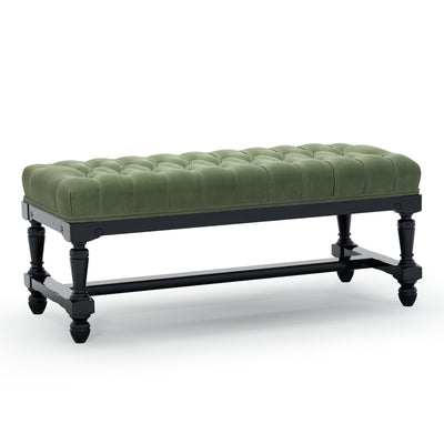 Ecouen Banc capitonné patine Ebène Petit Modèle