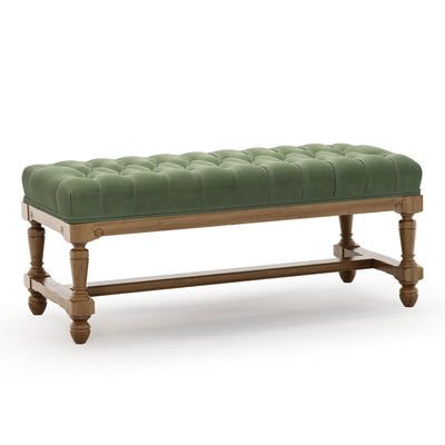 Ecouen Banc capitonné patine Brienne Petit Modèle