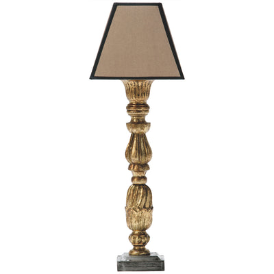 Trianon Lampe en bois dorée sans abat-jour