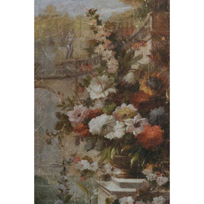 Fontaine aux fleurs Papier peint panoramique