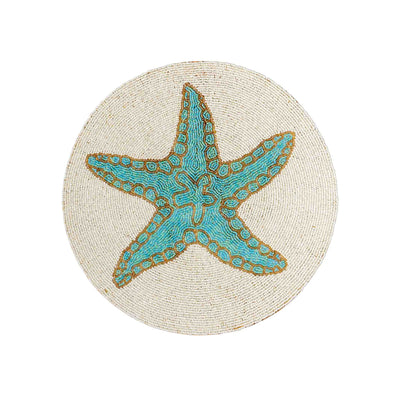 Etoile de mer Set de table rond perlé