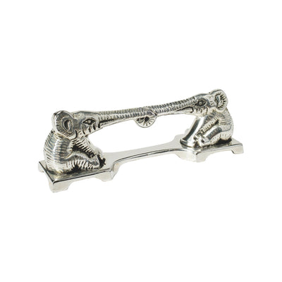 Eléphant Porte-couteau en laiton argenté (set de 6)