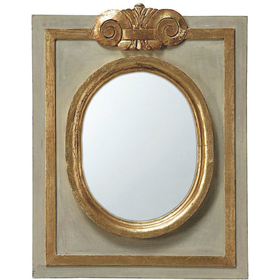 Solitaire ovale Miroir en bois Grand Modèle