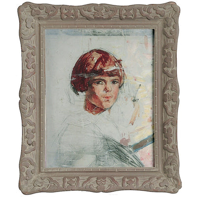 Esquisse jeune fille Gravure encadrée