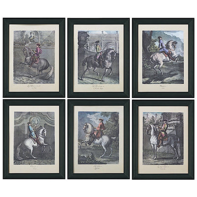 Nouveau Manège Gravure encadrée (série de 6)