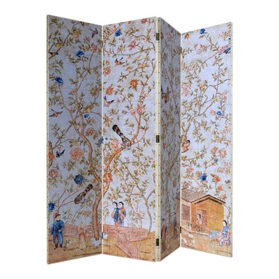 Jardin Mongol Paravent en bois quatre feuilles