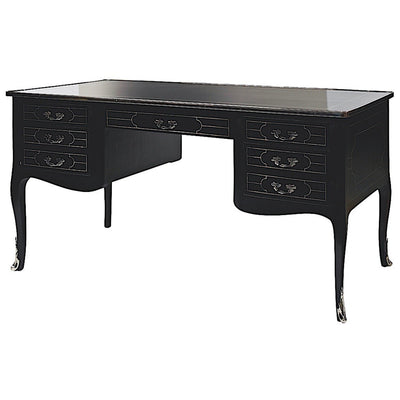 Rivoli Bureau en laque noire Grand Modèle