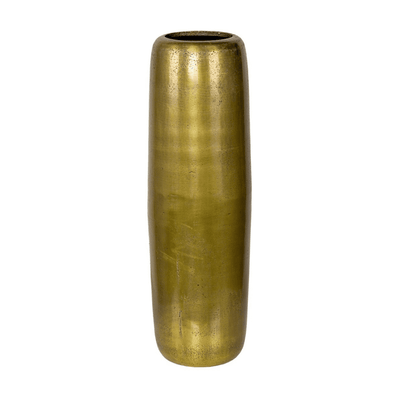 Metal One rond haut Vase en laiton
