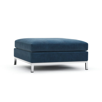Raspail Pouf pieds chromés