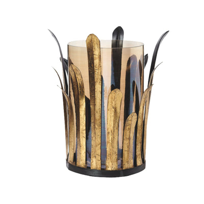Jonc Vase en verre et métal Grand Modèle
